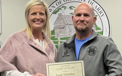 #GQSOLID Award Winner 2025 Q3 Public Works Asst. Director Josh Whitley